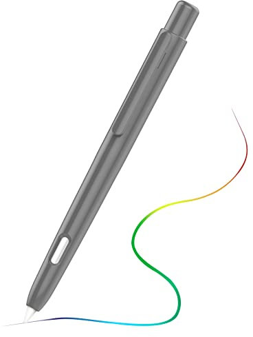 MoKo Custodia Compatibile con Apple Pencil 2a Gen., Cover Protettiva Retrattile per Apple Pencil con Clip, Custodia Rigida per Apple Pencil, Supporta Doppio Tocco, Grigio Scuro