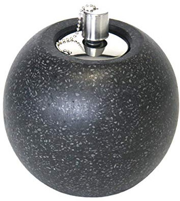 Esschert Design Öllampe Terrazzo, klein, Schwarz