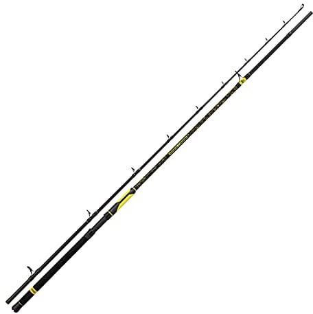Black Cat Premium Welsrute Perfect Passion XH-S Angelrute vielseitig Einsetzbar mit IM6 Blank Wels Angeln Wallerrute in 5 Längen, Schwarz-Gelb, 2,40 m
