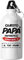 PR Service Borraccia Termica Festa del Papà Personalizzata in Alluminio 500 ML Nome Figlio/a Acqua Bambini Adulto Sport Tempo Libero Ciclismo Viaggio Doppio Tappo (Bianco)