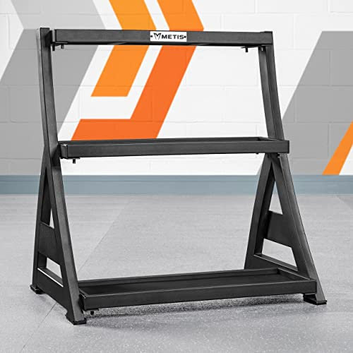 METIS 3 Tier Kettlebell Rack - Professional Grade Steel Storage for Full Kettlebell Set | Space-Saving Design for Home & Commercial Gyms (Rack Only)
