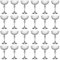 Bormioli Rocco 24x Clear 230ml America '20s Champagne Cocktail Saucers - Vintage Art Deco Coupe Glasses for Wine, Espresso Martini