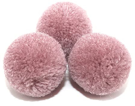 Pompons zum Basteln,10 Stück 40mm Bunte Bommeln Bälle,Pom Poms für Kunsthandwerk,Pompons Bälle für Ostern,Weihnachten,Bunte Pompons für DIY Basteln Tischdekoration Geburtstagsdeko,Bohnen Paste