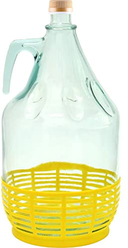 AlcoFermBrew Korbflasche 5L - Glasballon | Weinballon | Flaschen für Wein