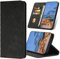 SRISHP Cover per Xiaomi Redmi Note 9, Flip Custodia Portafoglio Caso Libro Pelle PU e TPU Silicone Antiurto Cover per Redmi Note 9, Nero