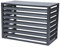 Abdeckung Für Klimaanlage Cover Schutzgitter für Klimaanlagen und Wärmepumpen Aluminium Klimaanlagen abdeckung Mülltonnenbox Gartenbox Müllbox Schutzgitter Verkleidung ( Color : Nero , Size : 2-3P: L1