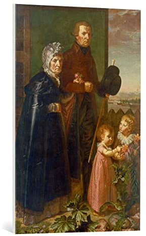 kunst für alle Leinwandbild: Philipp Otto Runge Die Eltern des Künstlers - hochwertiger Druck, Leinwand auf Keilrahmen, Bild fertig zum Aufhängen, 60x90 cm