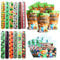 Clvsyh Spiel Kinder Geburtstag Mitgebsel, 12 Einladungskarten Kindergeburtstag + 12 Videospiele Armband für Kinder + 10 Geschenktüten, Party Gastgeschenk für Jungen Mädchen Geburtstags Partyzubehör