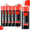 various Pintura Spray Rojo Vivo 400 ml Adecuado para las Superficies de Metal, Madera y Plástico Pack de 6 Unidad