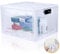 SUKARNE Lockable Box, 10 L Medicine Storage Box, Transparent Lock Box with 3 Code Locks for Medicine, Snack, Mobile Phone, Prison, Food (29 x 23.2 x 18.8 cm)