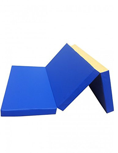 RoniKids Materassino di Caduta 300 x 100 x 8 cm colore blu pieghevole Tappetino da Allenamento Tappetino da Ginnastica per Esercizi Fitness Stuoia Sportiva impermeabile