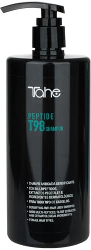 Tahe Peptide T98 Verdichtendes Anti-Haarausfall-Shampoo mit Multipeptiden und Pflanzenextrakten, das das Haar stärkt und nährt (750 ml)