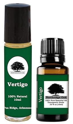 Vertigo Essential Oil Blend with Roller Bottle - Fast-Acting Motion Sickness Relief, Morning Sickness, Dizziness Relief, Roller Bottle for Topical Application