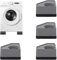 4PCS Washing Machine Rubber Feet Pads, Anti Vibration Mat Shock Absorber, Anti-Slip Feet Pad Washing Machine Fixed Anti-Deviation Stabilizer for Washing Machines and Dryers etc. (Gray)