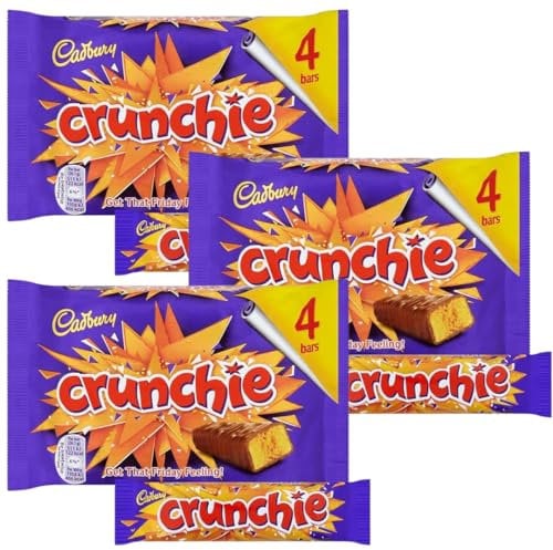 Chocolate Bar Bundle With Crunchie Chocolate Bar 4 Bars 104g (3 Pack)