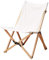 YLQHZW Stühle Kompakter Strandstuhl mit Massivholzrahmen, zusammenklappbar, Regiestuhl, tragbarer Campingstuhl für Camping, Wandern, Rucksackreisen, Klappstühle, Beige