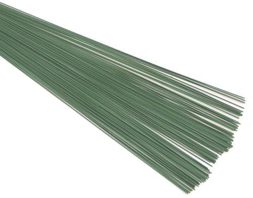 FLORIST, FLORAL GREEN STUB WIRE Floral Green Stub Wire. Flower Arranging Accessories, Craft Wire, Wreath Making Supplies, Modelling Wire. (10 Inch - 25cm) (1, 20 Gauge, 80g)