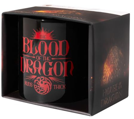 Grupo Erik Taza desayuno Juego de Tronos La Casa del Dragon - Tazas originales para regalar Cerámica 350 ml Aptas lavavajillas | Tazas de café, te… - Regalos originales