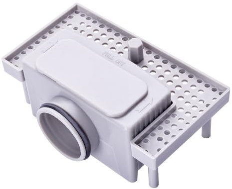 Duschrinne Siphon mit Geruchsstop, Haarsieb - Für Duschrinne mit festem Wasserablauf aus Edelstahl