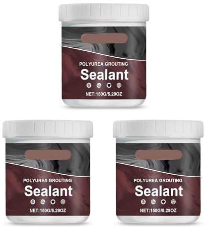 KEYFEOPUT Powerful Polyurea Grout Sealant, Wall Crack Repair, Multi-Surface Leak Repair, Gray