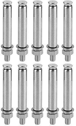 Robuste M8*80-Dehnschrauben aus Edelstahl – Korrosionsbeständige 304-Edelstahl-Bolzenanker für Beton, Ziegel und Stein