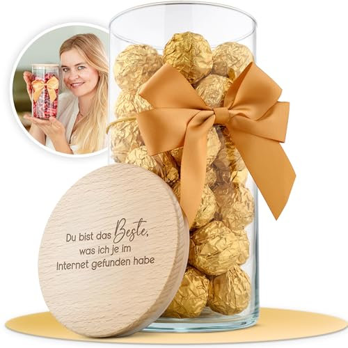 Du bist das Beste, was ich je im Internet gefunden habe – Geschenkglas mit Gravur, humorvolles und persönliches Geschenk für Pärchen, beste Freunde – graviertes Keksglas/Vorratsglas