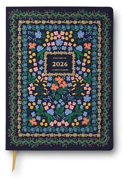 RIFLE PAPER CO. Buchgebundener Planer 2026, 12 Monate, halten Sie Ihre Pläne für das neue Jahr organisiert, mühelose und schöne Planung, gemustert in wunderschönem Wildholz