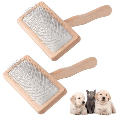 2PCS Sheepskin Rug Brush,sheepskin Cleaner Wool Carders Brush Carpet Brush Rake Carpet Rake To Fluff Carpet for Pile Carpets Rugs & DIY Needle Felting.