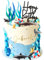 Shark Cake Topper Shark Figure Under the Sea Decoration for Baby Shower Ocean Theme Birthday Party