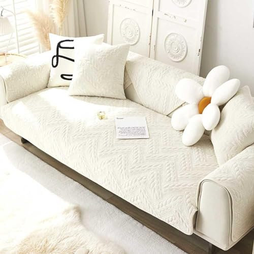 Stretch Sofadecke für Couch, I Form Ecksofa und U-Form, XXL, rutschfest, Sofaüberwurf für 1/2/3/4-Sitzer, 30 x 50 cm, weich und bequem