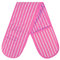 MOLLY MALOU Butcher Stripe Double Oven Gloves Quilted Heavy Duty Cooking Potholder Heat Resistant Mitt 18x90cm (Pink)