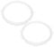 ELAYARD 2Pcs Silicone Pressure Cooker Sealing Rings Heavy Duty Pot Circles for Pressure Compatible with Various Models Lightweight High Elasticity