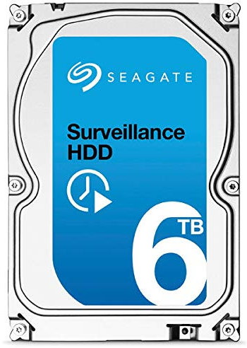 Seagate Surveillance HDD - 6 TB - interne Festplatte, ST6000VX001 (3,5 Zoll), 128 MB Cache, SATA III für den Überwachungsbereich