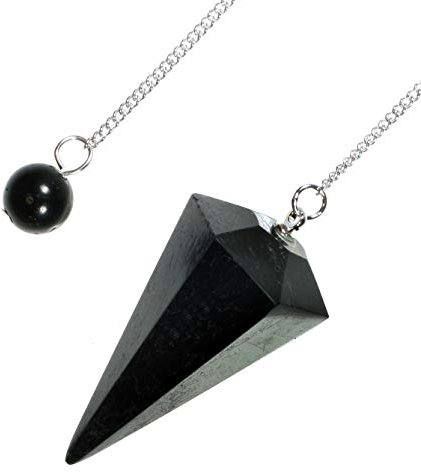 Péndulo de cristal de turmalina negra