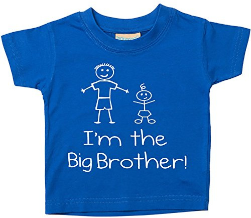60 Second Makeover Limited Big Brother in Training Blue Tshirt Big Brother Tshirt New Baby Announcement New Baby T Shirt Family Tee Machine Washable - 5-6 Yrs