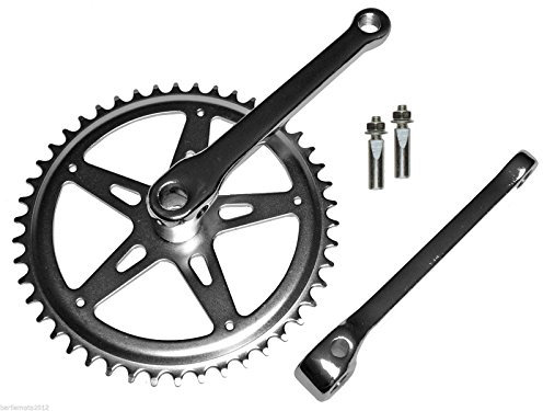 RMS Guarnitura + Braccio Pedivella Acciaio + Chiavelle Bici R Olanda - Graziella Z46