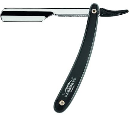 Sibel Schwarz Traditionell Rasierer Barburys Agitator, Robust, Edelstahl, Unisex, Herren