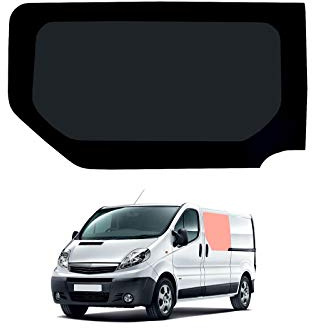Van Demon Side Window for Vauxhall Vivaro (01-14) Left Sliding Door Dark Tint Glass Fixed
