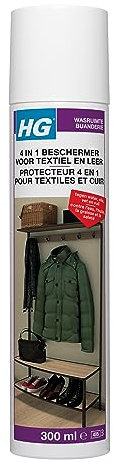 HG 4 in 1 Textil-Protektoren, Schützt Vor Schmutz Und Flecken, Macht Das Textil Wasserabweisend, Textil-Spray, Verhindert Flecken - 300 ml Spray (175030103)