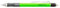 Tombow - Portaminas MONO Graph Neón - Portaminas multifunción con Mina de 0.7 mm - Cuerpo Color Neón Verde - Lápices con Goma Valido para Todo Tipo de Técnicas de dibujo.