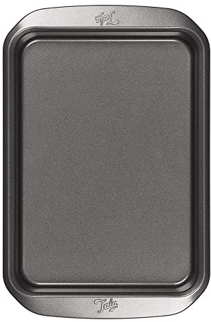 Tala Rectangular Non-Stick Baking Tray - Ideal for Baking and Cooking - Carbon Steel, Wide Flat Handles, Dishwasher and Freezer Safe - 18cm x 25cm
