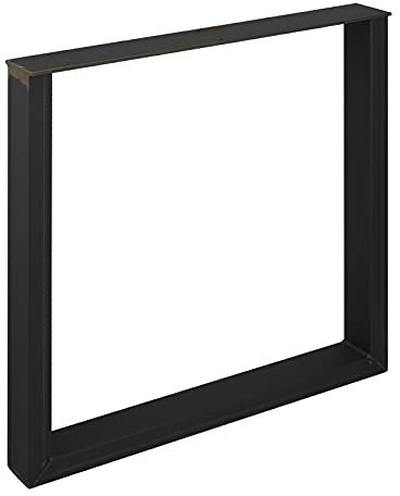 SOTECH Tischgestell TAB Stahl Used Look Profil 80 x 40 mm Höhe: 720 mm Tiefe 700 mm Tischkufen Industriedesign Tischuntergestell Tischkufe Kufengestell