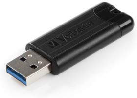 VERBATIM Store'n'Go Pinstripe, Clé USB USB High-Speed 3.0, 8 Go, Noir