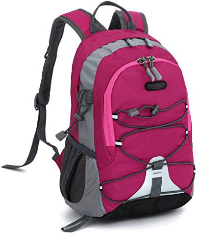 AUXDIQ 10L Sac à Dos Ultra-Léger Homme Femme Sac de Randonnée Petit pour Sports et Plein Air Rose