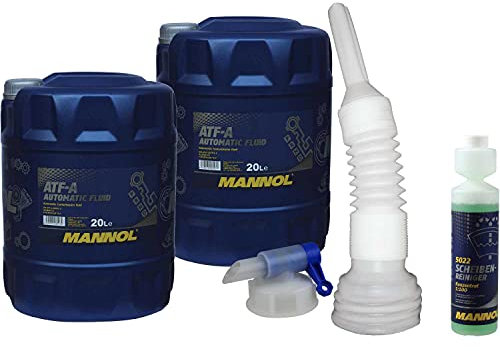 QR-Parts Set 40 Liter 85458543 5022 DIN61 MN8204-20 CT4503 MANNOL Scheibenreiniger Konzentrant 1:100 250ml 20 ATF-A PSF Auslaufhahn für Fässer Auslaufschlauch