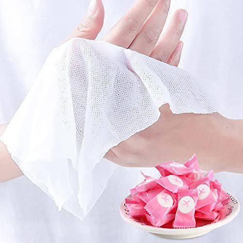 fasloyu 20 Stück Tragbarer Komprimiertes Handtuch Tabletten, Einweg Reisehandtücher, Magische Handtücher, Vliesstoffe Komprimierte Tücher Waschlappen für Beauty Reisen Sport Outdoor Aktivi (A)