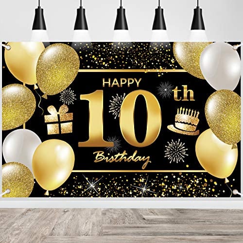 IMISI Banner zum 10. Geburtstag, Dekoration für Party-Hintergrund