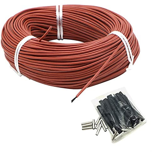 LSXLSD. Kohlenstoff warm Bodenkabel Kohlefaser Heizkabel Elektrische Hotline Infrarotheizung Kabel (Size : 20m)