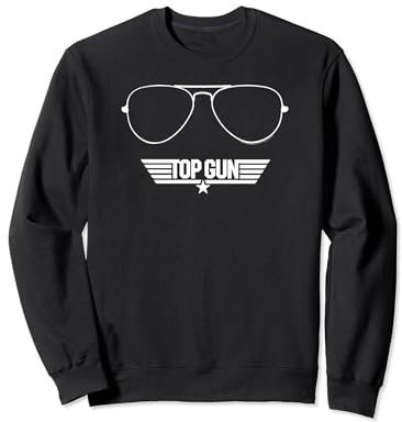 Top Gun lineare Sonnenbrille & Logo Sweatshirt