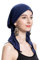 ZLYC Damen Chemo Turban Mütze Vorgebundenes Kopftuch Headwraps Leichte Hut (Solide Marine)